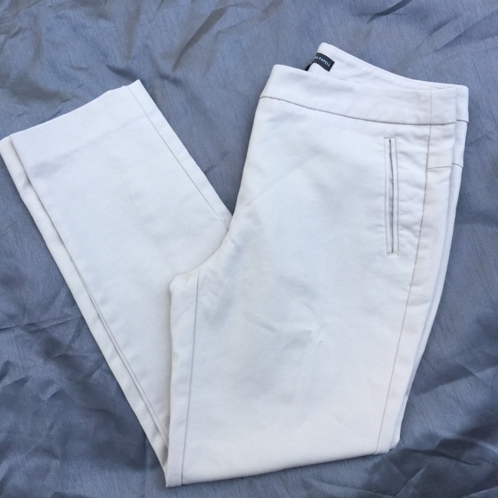 Adrianna-Papell Khaki pants size 6 stretchy.